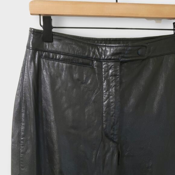 Vtg Maxima Wilsons Leather Black Rider Pants Sz 6 Bikercore Motorcycle Rock - Picture 2 of 16